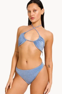 Bikini Sets^Modibodi Shimmer Halter Set Mineral blue