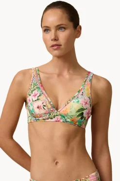 Bikini Tops^Monte u0026 Lou Simi D/DD Cup Longline Tri Multi
