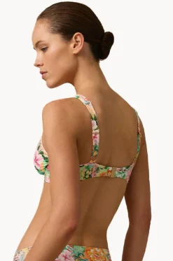 Bikini Tops^Monte u0026 Lou Simi D/DD Cup Longline Tri Multi