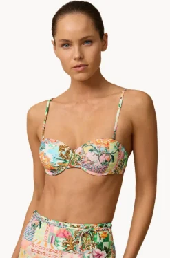 Bikini Tops^Monte u0026 Lou Simi Gathered Balconette Bra Multi