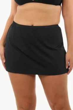 Bottoms^Maxine Solid Skirted Pant BLACK