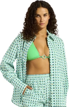 Tops^Seafolly Sorrento Oversized Button Up Shirt