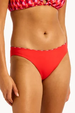 Bottoms^Seafolly Sorrento Reversible Hipster Flame