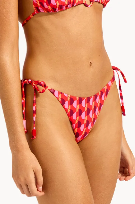 Bottoms^Seafolly Sorrento Tie Side Rio Pant Flame