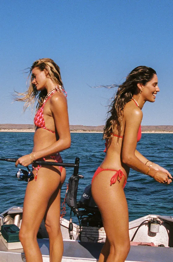 Bottoms^Seafolly Sorrento Tie Side Rio Pant Flame