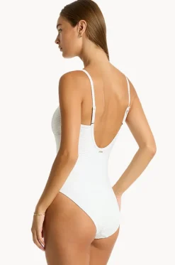 One Pieces^Sea Level Spinnaker Square Neck One Piece White