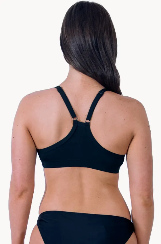 Bikini Tops^Base Swim Sports Crop Black