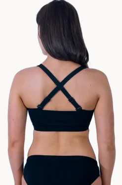 Bikini Tops^Base Swim Sports F/G Cup Crop BLACK