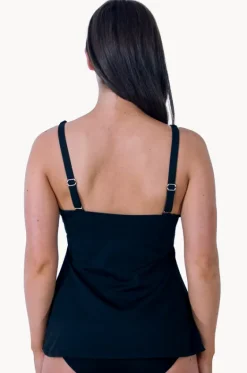 Tankini Tops^Base Swim Sports F/G Cup V Neck Tankini Separate Black