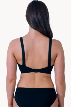 Bikini Tops^Base Swim Sports Multi Fit Crop Black
