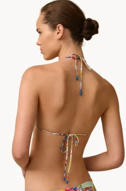 Bikini Tops^Monte u0026 Lou Stevie Crochet Edge Slide Tri Multi