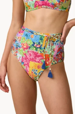 Bottoms^Monte u0026 Lou Stevie High Waist Belted Retro Pant Multi