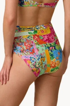 Bottoms^Monte u0026 Lou Stevie High Waist Belted Retro Pant Multi