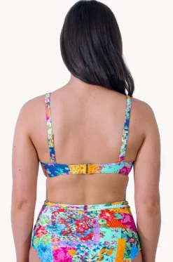 Bikini Tops^Monte u0026 Lou Stevie Fit Twist Crop Multi