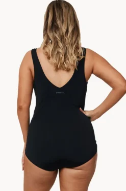 One Pieces^Funkita Still DD/E Zip Front One Piece BLACK