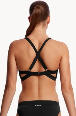 Bikini Tops^Funkita Still Hold Steady Crop Top Black