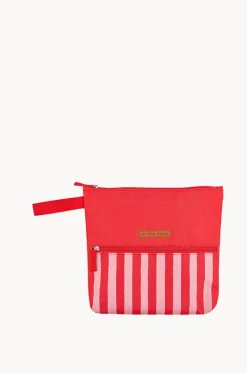 Travel|Bags^Annabel Trends Stripe Beach Wet Pouch Red