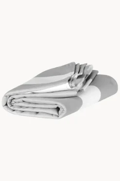 Towels|Towels^Dock And Bay Stripe Cabana Microfibre Towel Grey