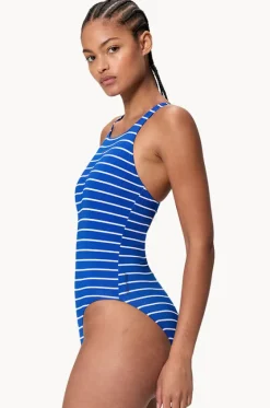 One Pieces^Speedo Stripe Endurance+ Medalist One Piece Sapphire