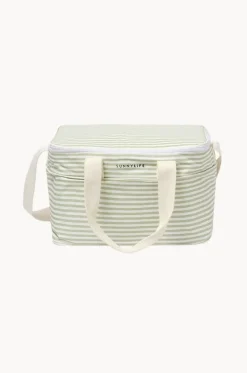 Cooler Bags|Picnic Vibes^Sunny Life Stripe Light Cooler Bag Sage