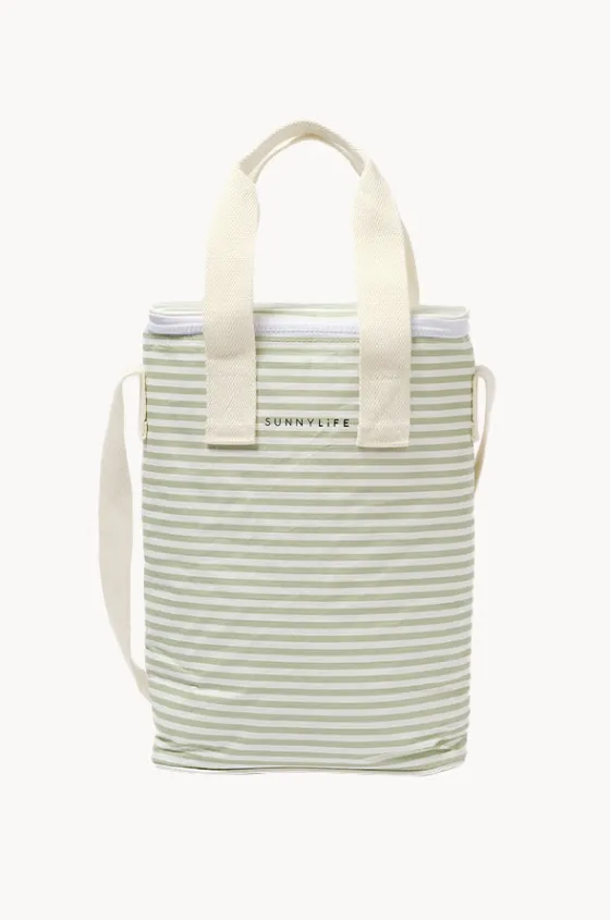 Cooler Bags|Picnic Vibes^Sunny Life Stripe Light Cooler Drinks Bag Sage