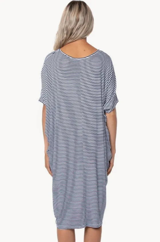 Dresses^Betty Basics Stripe Maui Dress Navy/white
