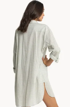 Tops^Sunseeker Stripe Painter Shirt Khaki