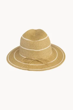 Headwear^Sundaise Stripe Panama Hat White/Natural