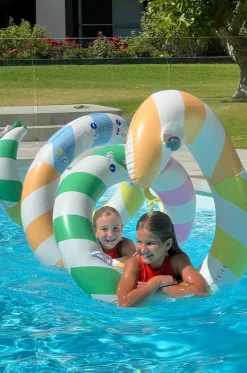 Pool Inflatables^Sunny Life Stripe Poolside Giant Inflatable Noodle Sorbet