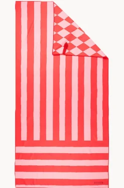Towels|Towels^Annabel Trends Stripe Sand Free Towel Red