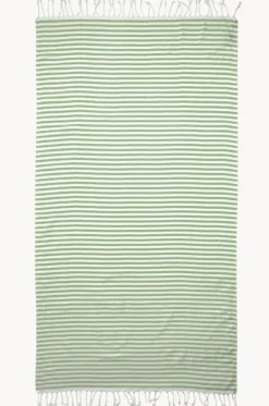 Travel|Towels^Havlu Stripey Turkish Towel Khaki