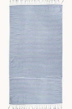Travel|Towels^Havlu Stripey Turkish Towel Navy