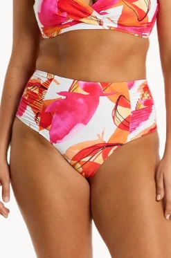 Bottoms^Sea Level Sublime Gathered High Waist Pant Flame