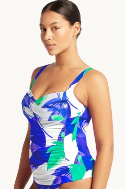 Tankini Tops^Sea Level Sublime Twist Front Tankini Separate Cobalt