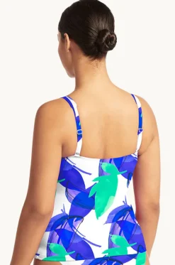 Tankini Tops^Sea Level Sublime Twist Front Tankini Separate Cobalt