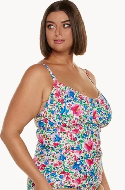 Tankini Tops^Capriosca Summer Fields DD/E Cup Tankini Separate Blue/natural