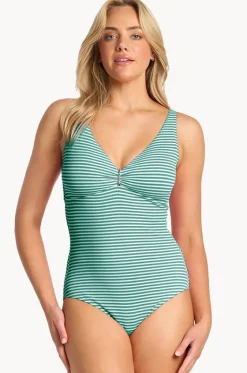 One Pieces^Sunseeker Summer Surf E/F Cup Minimiser One Piece Green
