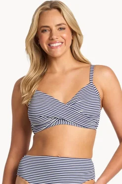 Bikini Tops^Sunseeker Summer Surf Twist Front Bralette Ink
