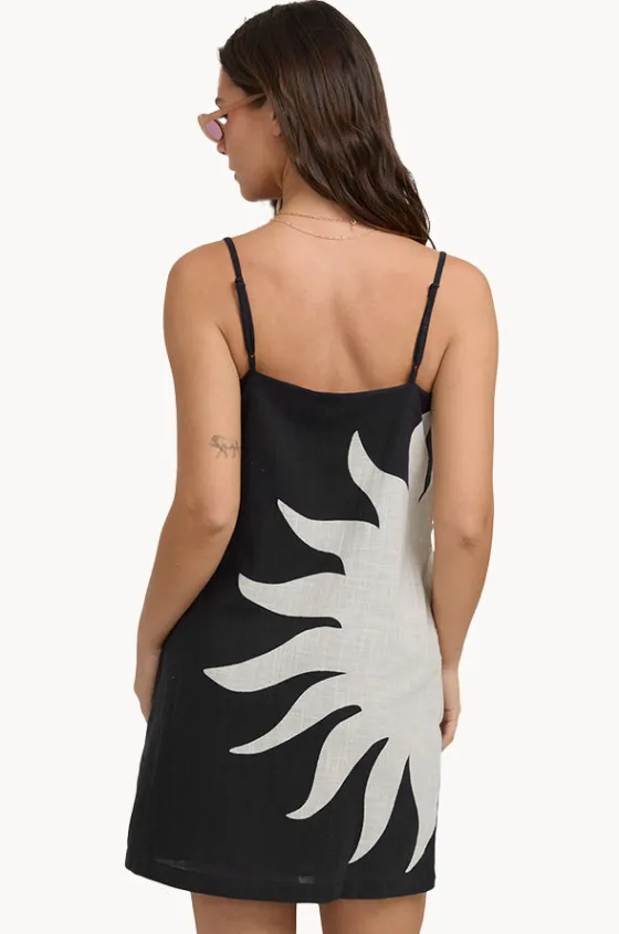 Dresses^Billabong Sun Rays Mini Dress Black/White