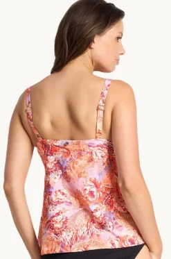 Tankini Tops^Sunseeker Sundance Frill Tankini Separate Peach