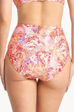 Bottoms^Sunseeker Sundance Gathered Retro Pant Peach