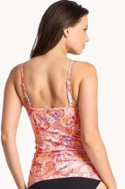 Tankini Tops^Sunseeker Sundance Twist Front Ruched Tankini Separate Peach