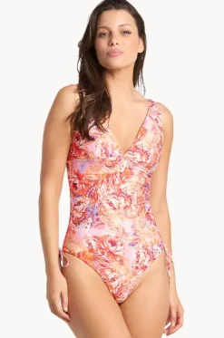 One Pieces^Sunseeker Sundance Vee Tie Side One Piece Peach