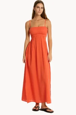 Dresses^Sea Level Sunset Bandeau Dress Flame