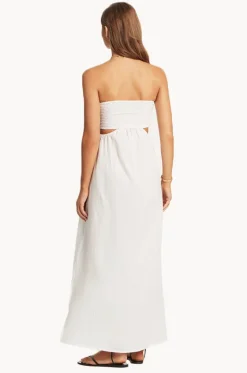 Dresses^Sea Level Sunset Bandeau Dress White