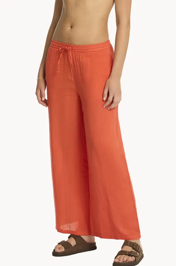 Pants^Sea Level Sunset Beach Pant Flame