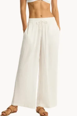 Pants^Sea Level Sunset Beach Pant White