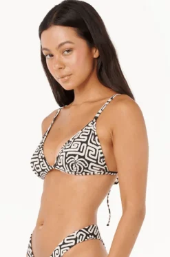 Bikini Tops^Rip Curl Sunset Jacquard Fixed Tri BLACK