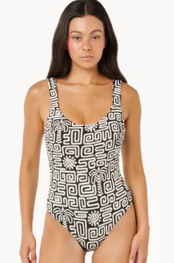 One Pieces^Rip Curl Sunset Jacquard One Piece BLACK