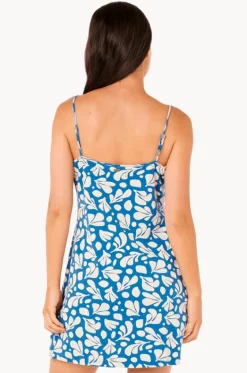 Dresses^Rip Curl Surf Dreams Printed Rib Mini Dress Blue